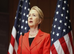 Former US Secretary of State Hillary Rodham Clinton 
