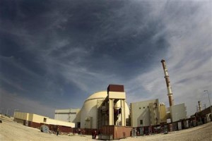 General view of Bushehr nuclear power plant, 1,200 km south of Tehran