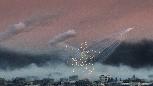 israel-drops-white-phosphorus-bombs-on-gazans