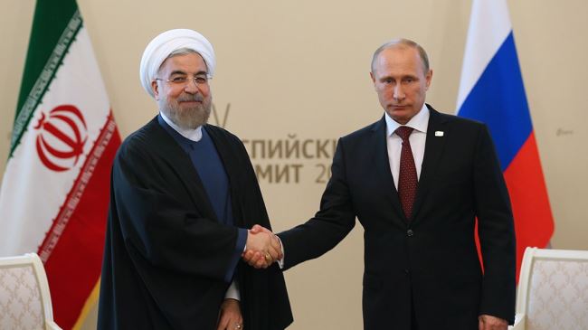 Image result for rouhani + putin