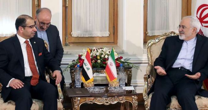 Iran's FM Zarif meets Iraqi parliament speaker in Tehran