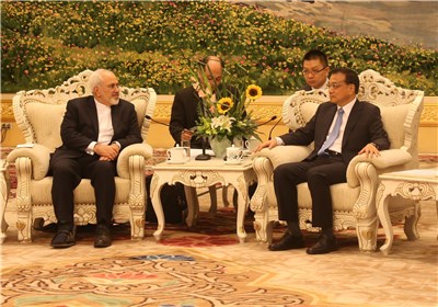 Zarif meeting with Li Keqiang