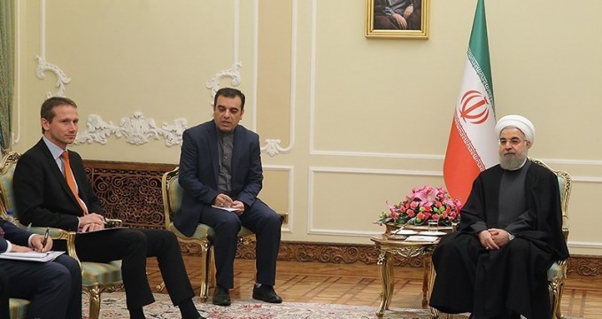 President Rouhani meets Danish FM in Tehran