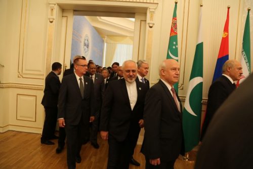 Iran's FM Zarif attends SCO summit.19