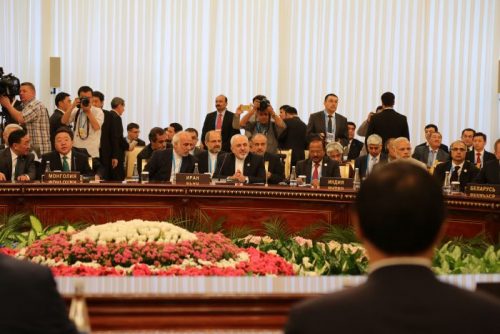 Iran's FM Zarif attends SCO summit.21