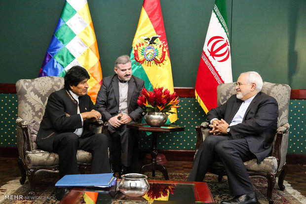 Bolivian pres., Iran's FM meet (3)