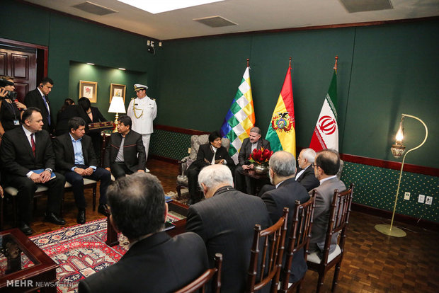 Bolivian pres., Iran's FM meet (4)