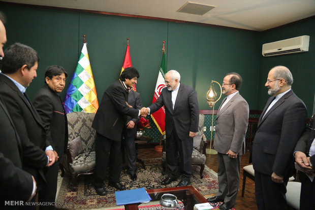 Bolivian pres., Iran's FM meet (6)
