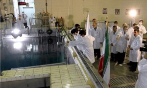 Mahmoud Ahmadinejad tours a nuclear research reactor in Tehran