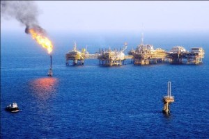 Salman oil field in the Persian Gulf