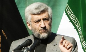 Iran's chief negotiator Jalili speaks during an anti-U.S. Gathering in Tehran
