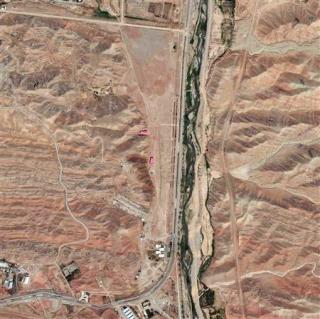 A section of the Parchin military facility in Iran is pictured in this DigitalGlobe handout satellite image