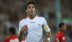 Iranian national football team captain Javad Nekounam 
