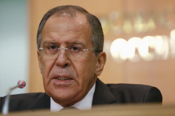 Russia's Foreign Minister Sergei Lavrov speaks during a news conference in Moscow, January 21, 2015. CREDIT: REUTERS/MAXIM SHEMETOV