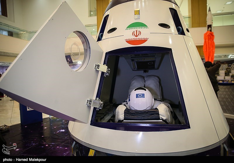 Iran's mock-up of manned spacecraft 