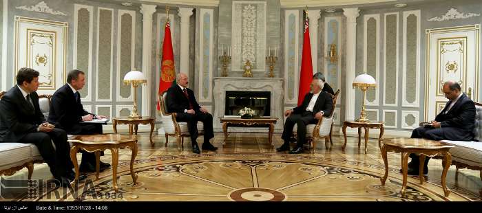 Iran's FM Zarif meets Belarusian president Alexander Lukashenko in Minsk