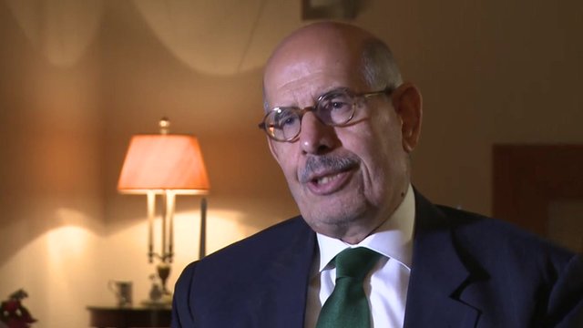 Former director of the International Atomic Energy Agency (IAEA) Mohammad El Baradei
