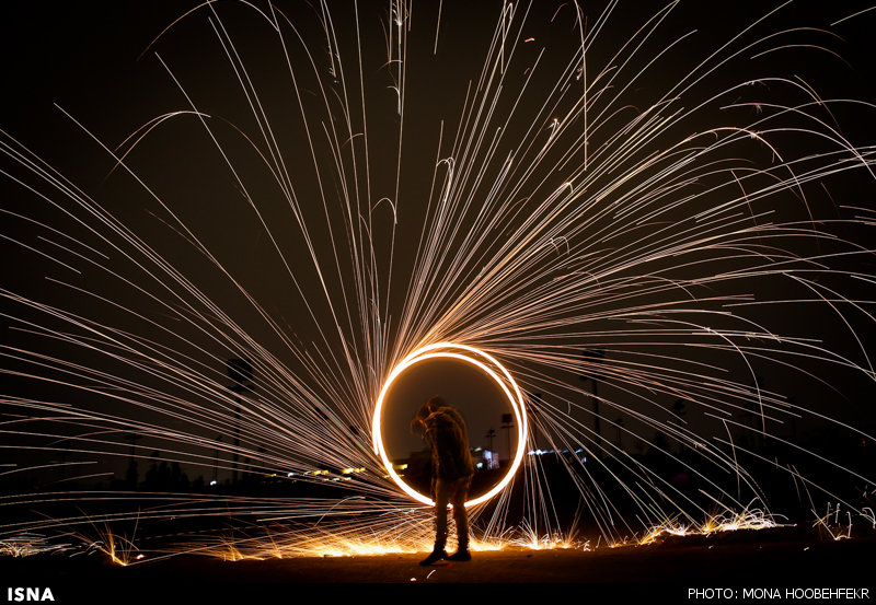 A fire-jumping festival: Chaharshanbe Suri