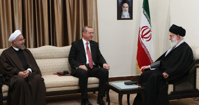 Iran's SL khamenei_ir meets Turkey's President _Erdogan in Tehran