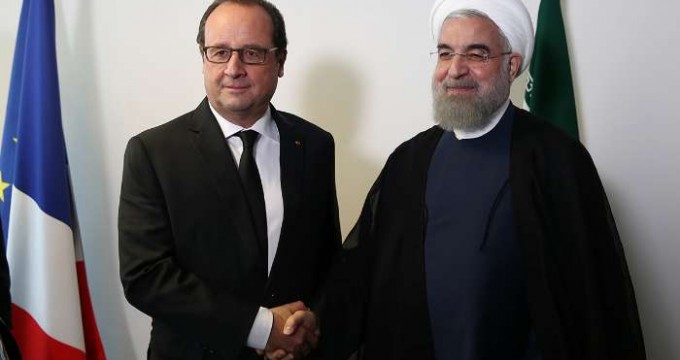 Rouhani meeting with Franois Hollande