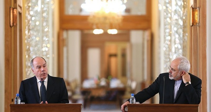 Zarif meeting with Mauro Vieira