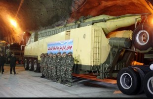 Iran displays underground missile base
