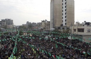 Palestinians mark Hamas establishment in Gaza Strip