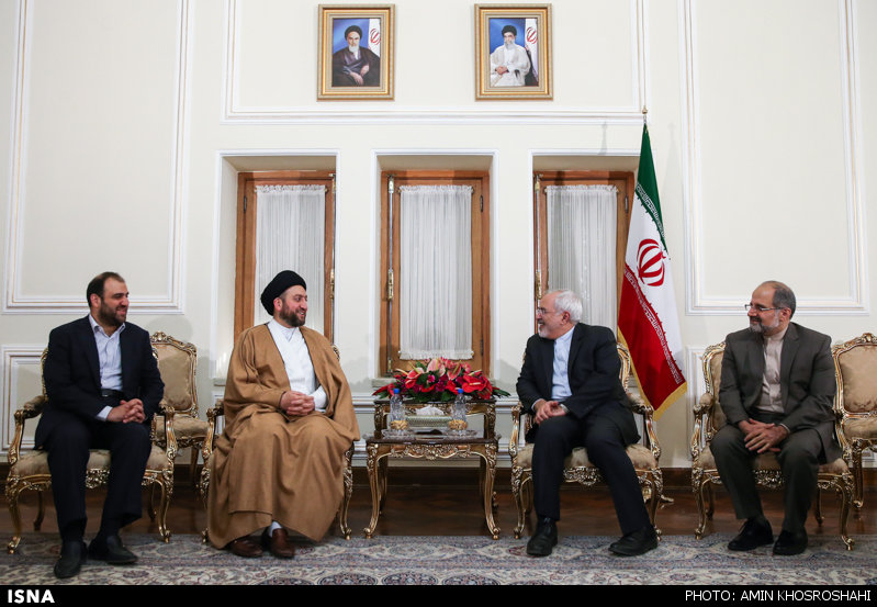 Photos: Iran's FM meets head of Islamic Supreme Council of Iraq in Tehran