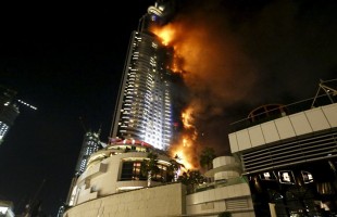 Fire at Address Hotel in downtown Dubai