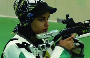 Iranian woman shooter Najmeh Khedmati