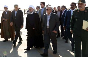 President Rouhani arrives in Assalouyeh