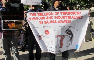 US peace activists stage anti-Saudi protest in Washington
