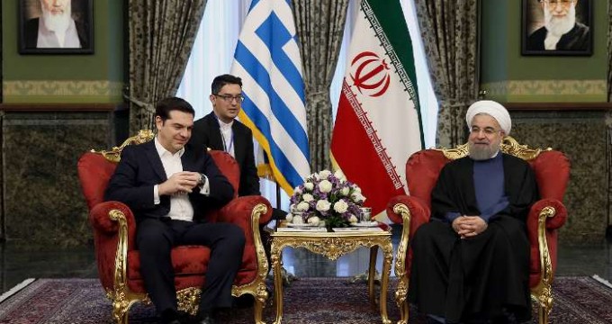Iran President Rouhani meets Greek PM in Tehran