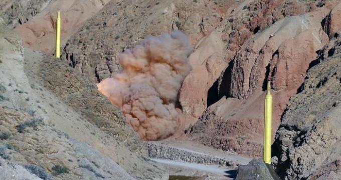 A long-range Qadr ballistic missile is launched in the Alborz mountain range in northern Iran on March 9, 2016.
