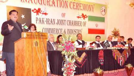 Iran, Pakistan have formed a joint chamber of trade and industry in a ceremony attended by Pakistan Commerce Minister Khurram Dastgir Khan and Consul General of Islamic Republic of Iran Majid Sadeghi on Monday.
