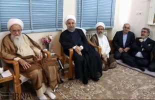 Pres. Rouhani arrives in Qom