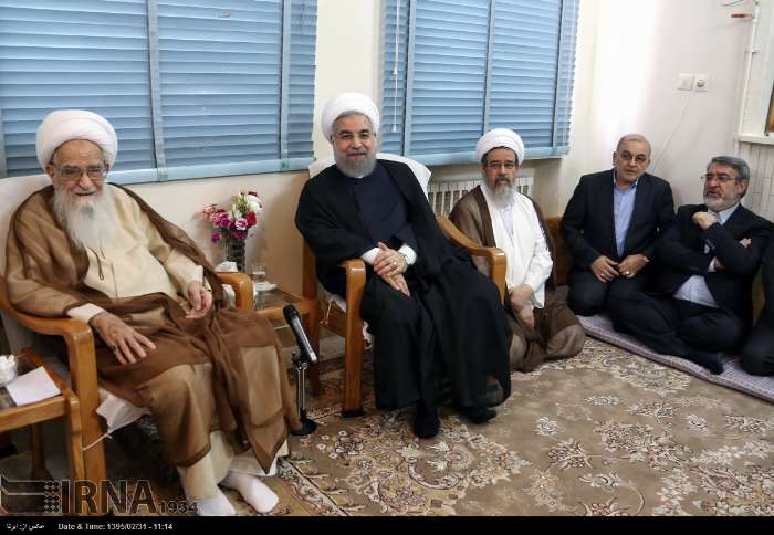 Pres. Rouhani arrives in Qom