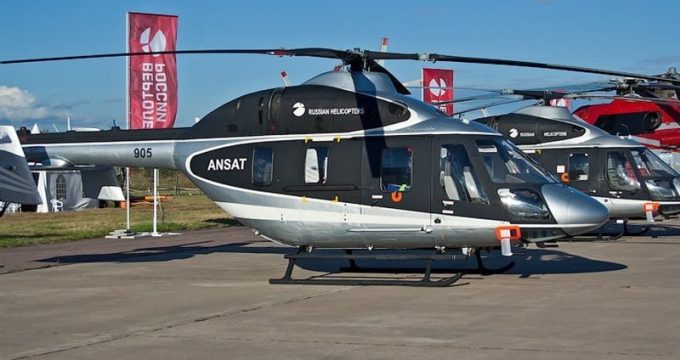 Russian Ansat ambulance helicopter