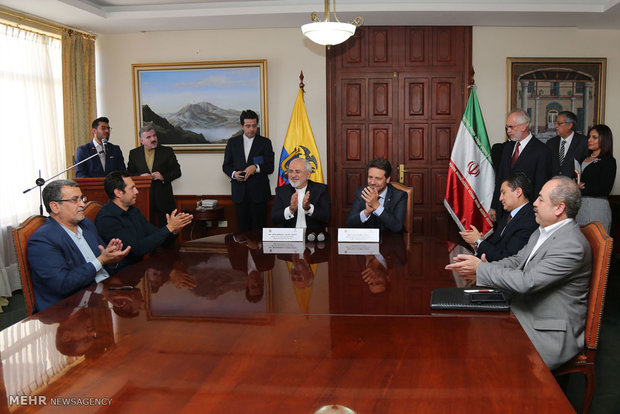 Zarif, Ecuadorian counterpart talk bilateral ties (3)