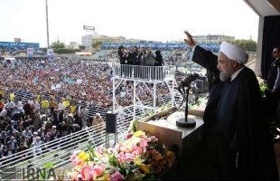 rouhani-in-qazvin