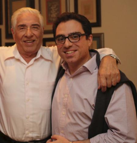 Iranian-American consultant Siamak Namazi (R) is pictured with his father Baquer Namazi in this undated family handout picture. Iranian authorities this week arrested the elderly father of an American jailed in Iran since October 2015, the man's family said on February 24, 2016. REUTERS/Handout via Reuters