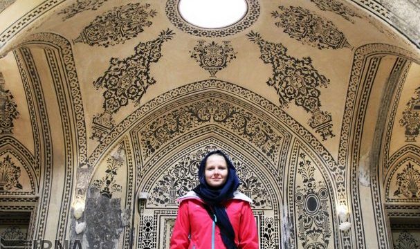 Foreign Tourists Visiting Iran Kashan