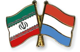 Iran-Luxembourg flags