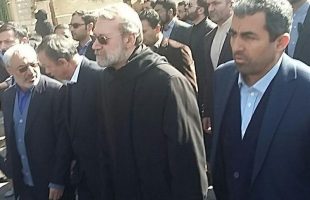 Larijani in Bahman 22 rally