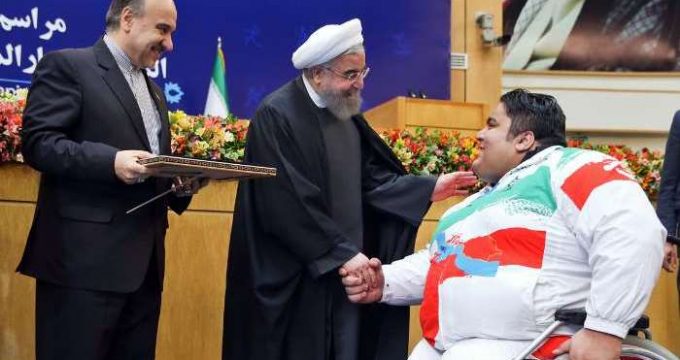 Rouhani honors Rio Olympics, Paralympics medalists