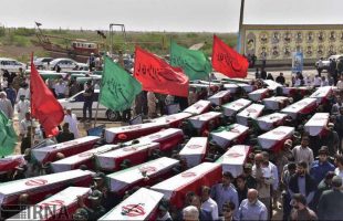 Bodies of Iranian martyrs arrive home