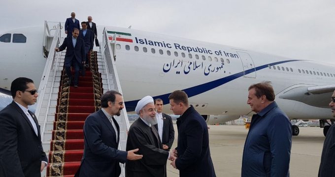 Rouhani arrives in Russian city of Sochi
