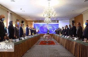 Diplomatic delegations from Iran & Ukraine meeting