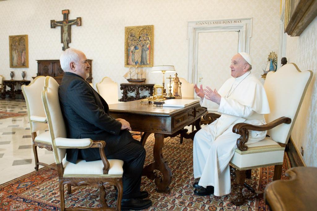 Zarif-Pope Francis meeting