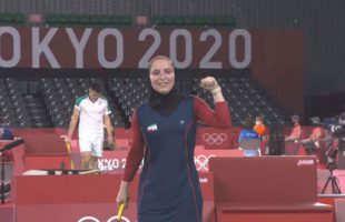 Iran's Badminton player Soraya Aqaei